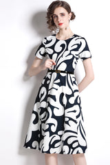 Women Short Sleeve Printed dress