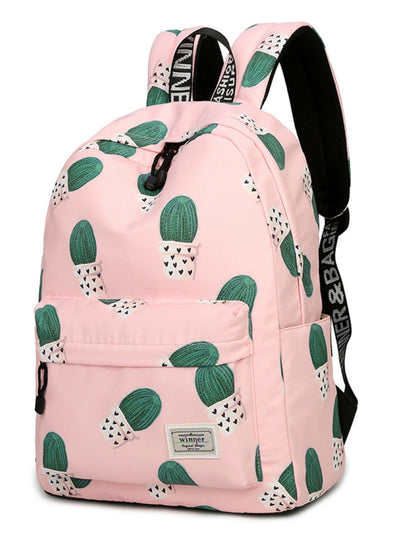 Fairy Ball Plant Printing Backpack Women Bookbag 