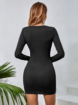 Slim-fit Long-sleeved Dress