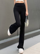 High Waist Slim Bell-bottoms Casual Pants