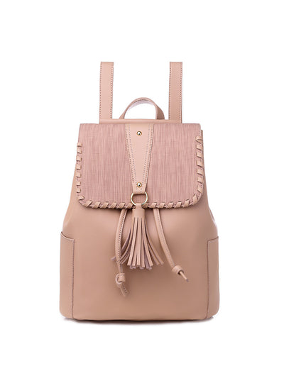 Women's PU Tassel Backpack