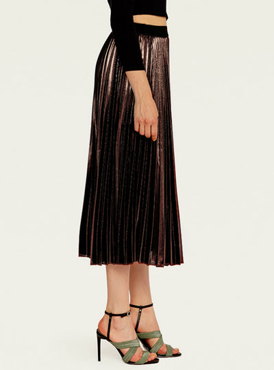 Pleated Skirt Slim High Waist Beach Dress