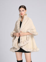 Large Size Knitted Cardigan Loose Cloak Women