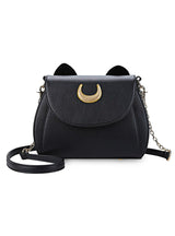 Cat Shape Chain Shoulder Bag PU Leather 