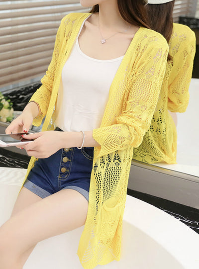 Thin Knit Cardigan Sweater Female New Spring Jacket 