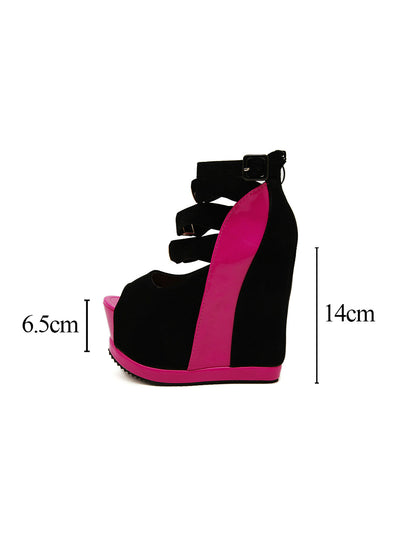 High Heels Female Sandals Platform Wedges Open Toe 