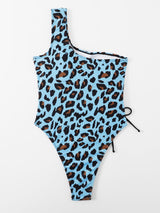 Leopard Print One-piece Swimsuit Sexy Bikini