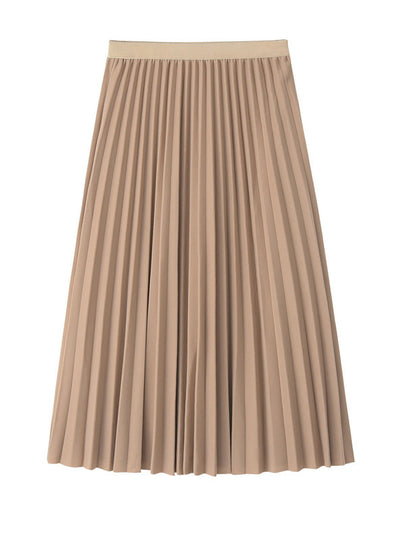 High Waist Thin Body Pleated Skirt