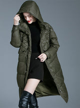 Women's Long Knee-length Loose Down Jacket