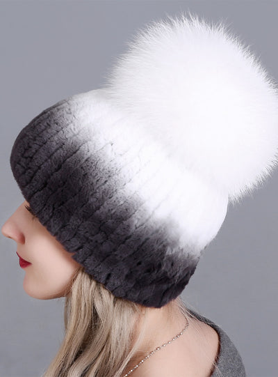 Rex Fur Ladies Hat Hand Sewing