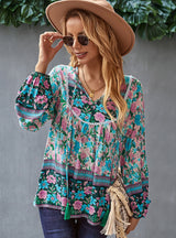 Long Sleeve Printed Top