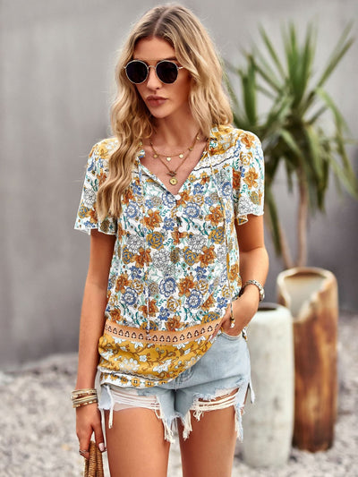 Bohemian Printed Casual Shirt