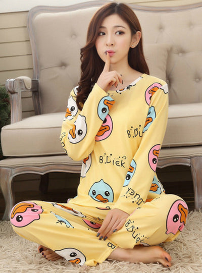 Duck Home Suit Sleepwear Winter Pajamas Pyjamas