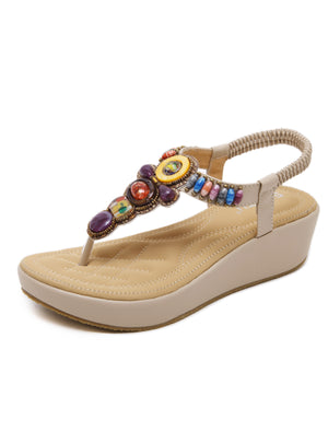 National Wind Beach Beaded Sandals