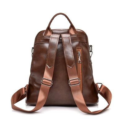 Women PU Retro Fashion Backpack