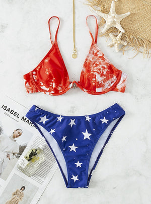 Sexy Printed Little Star Bikini