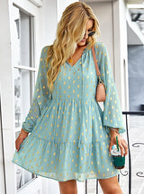 Casual Holiday Long Sleeve Dress