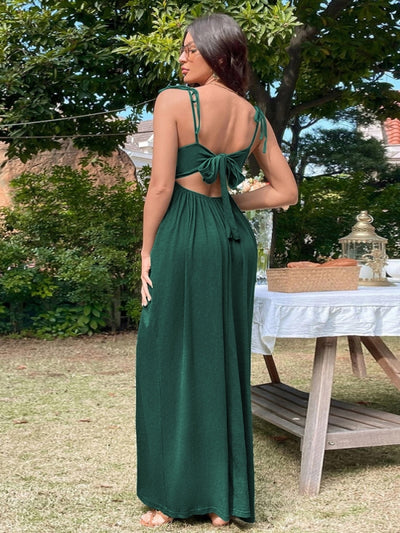 Beach Sexy Backless Straps Dress