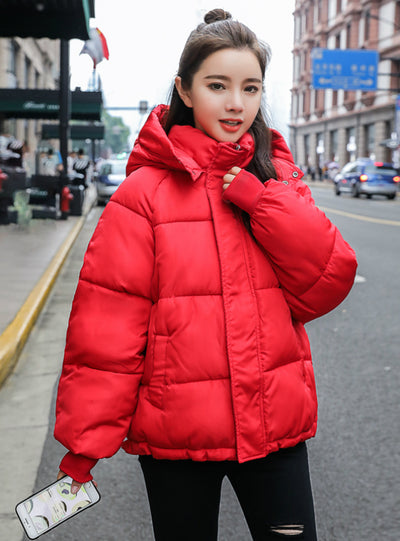 Women Coat Loose Cotton-padded Short Jackets 