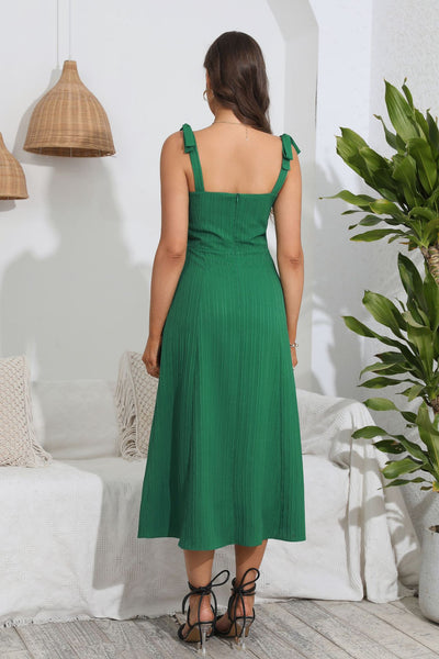 Women Sling Long Slit Dress