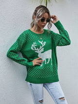 Holiday Pullover Deer Christmas Sweater