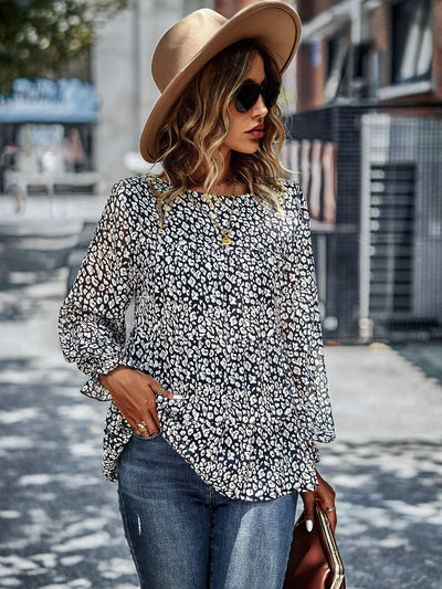 Chiffon Top Printed T-shirt