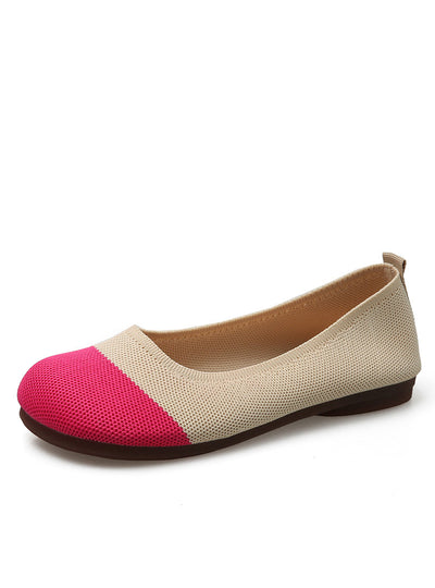 Knitted Flat-bottomed Breathable Shoes