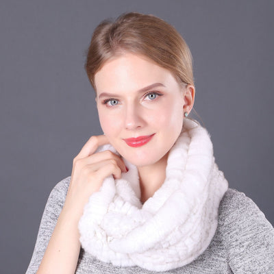 Women Rex Fur Scarf Ladies Fur Scarf