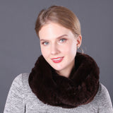 Women Rex Fur Scarf Ladies Fur Scarf