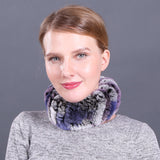 Rex Fur Scarf New Elastic Braided Fur Collar