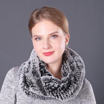 Women Rex Fur Scarf Ladies Fur Scarf