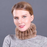 Rex Fur Scarf New Elastic Braided Fur Collar