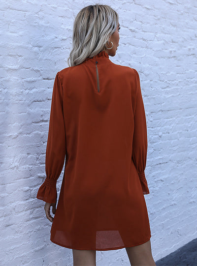 Loose Long-sleeved Pullover Dress