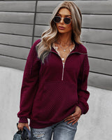 Solid Color Long Sleeve Sexy Warm Top