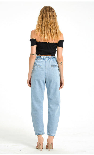 High Loose Wide Legs Harem Pants Jeans