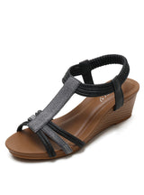 Retro Wedge Wedge Heel Sandals