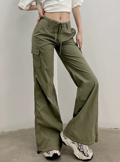 Bow Tie Pocket Low Waist Pant