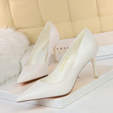 Shallow Pointed High Heel Shoes