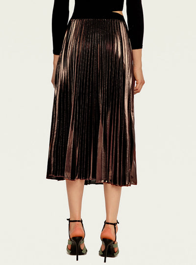 Pleated Skirt Slim High Waist Beach Dress