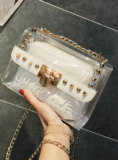 Transparent Jelly Chain Single Shoulder Messenger Bag