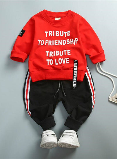 Long Sleeve T-Shirt + Pants Children's Sports Suit 