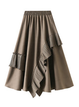 Irregular Ruffled Big Umbrella Skirt