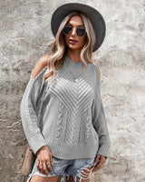 Long Sleeve Coarse Needle Sweater