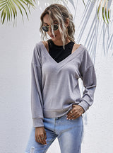 Women Two Fake Pullovers Top