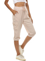 Solid Color Overalls Casual Ccropped Pant