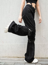 Women’s Black Denim High Waist Jeans