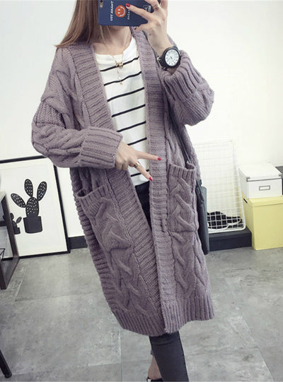 Cardigans Female V-neck Women Knitted Jacket