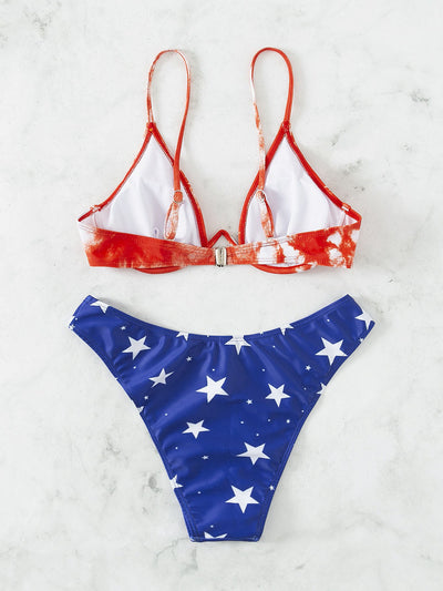 Sexy Printed Little Star Bikini