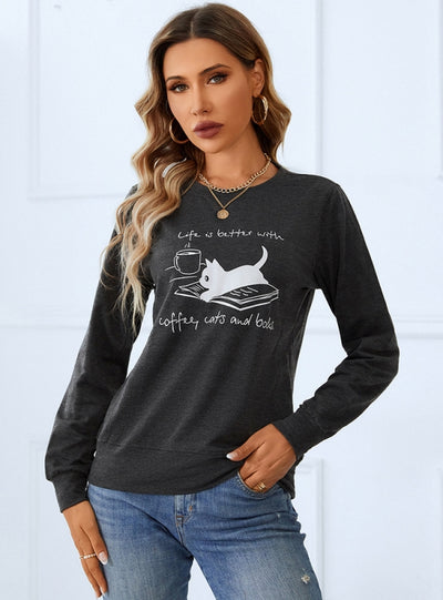 Long Sleeve Round Neck Casual Top