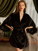 Winter Loose Sling Velvet Robe